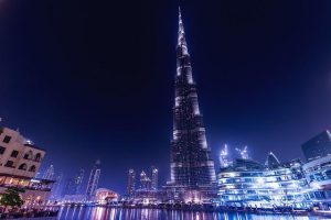 night sky in Dubai