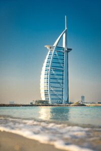 Which beach in Dubai is not crowded